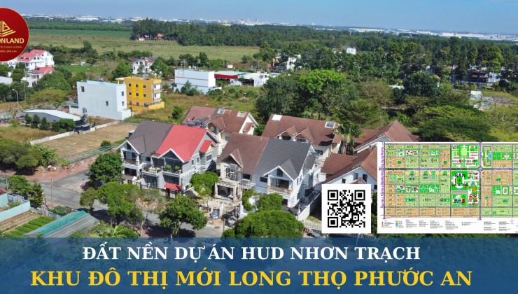 SGL - Bán đất dự án HUD - XDHN tại Nhơn Trạch Đồng Nai, sổ hồng riêng, giá ngộp, cc ngay